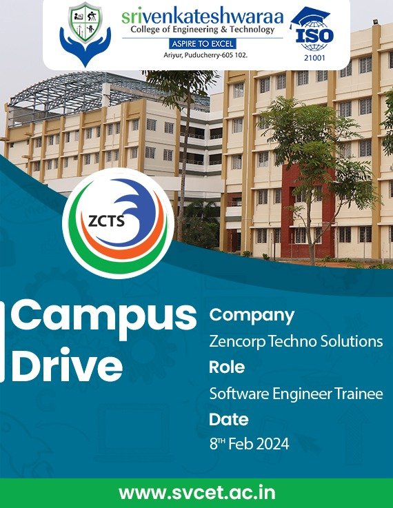 Placement Drives during January to March 2024 at SVCET