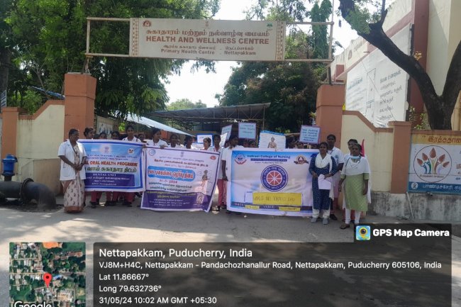 ANTI TOBACCO DAY AWARENESS PROGRAMME RALLY