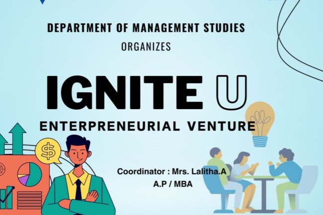 SVCET MBA Dept IGNITE U Entrepreneurial Venture event on June 8th 2024