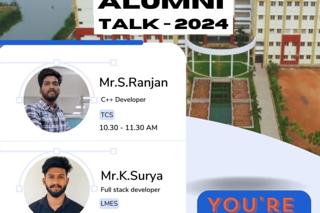 SVCET CSE ALUMNI EXPERT TALK ON 22-6-2024 