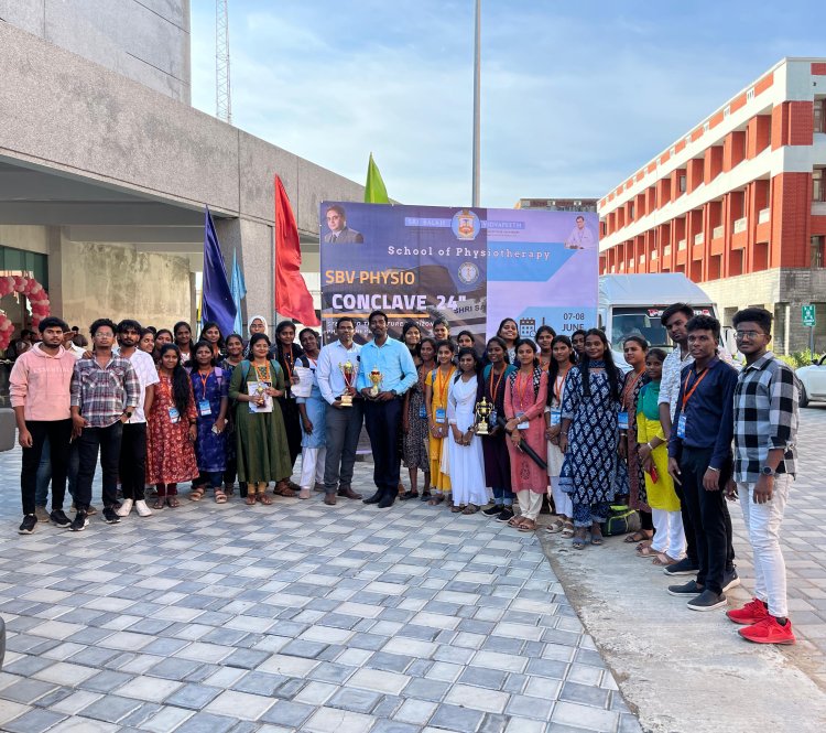 SRI BALAJI VIDYAPEETH SCHOOL OF PHYSIOTHERAPY conducted 2nd international Conference at  sri sathya sai medical and research institute on 07 & 08 /06/2024 .