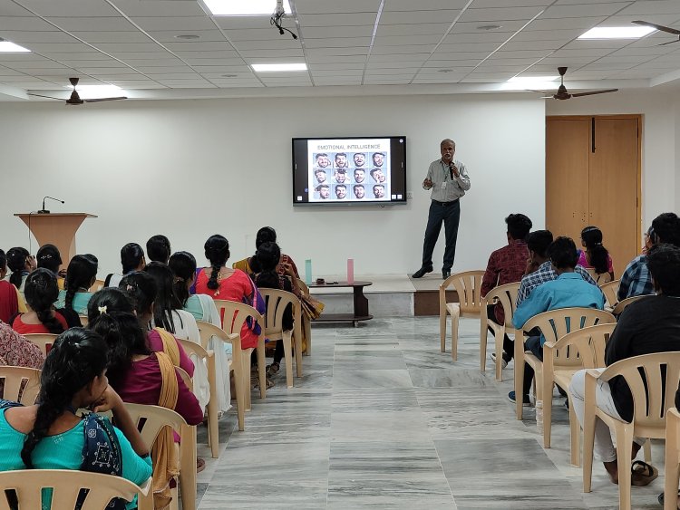 SVCET Department of Management studies organised session on I Admire AI for I year MBA students  by  Dr.K.B.Jayarraman on 13th June 2024