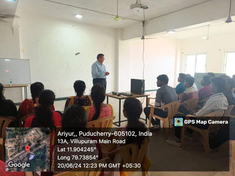 SVCET  Awareness Session on Significance of Project based Python Learning  on 20th June 2024