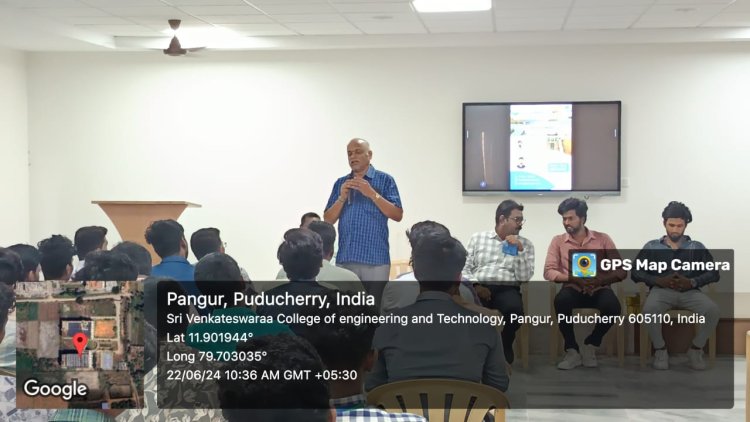 SVCET CSE ALUMNI EXPERT TALK ON 22-6-2024 