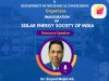 SVCET  R and D in association with  Department of Electrical and Electronics Engineering  and  Dept. of Mechanical Engineering inaugurated Chapter of Solar Energy Society of India  on 26th July 2024