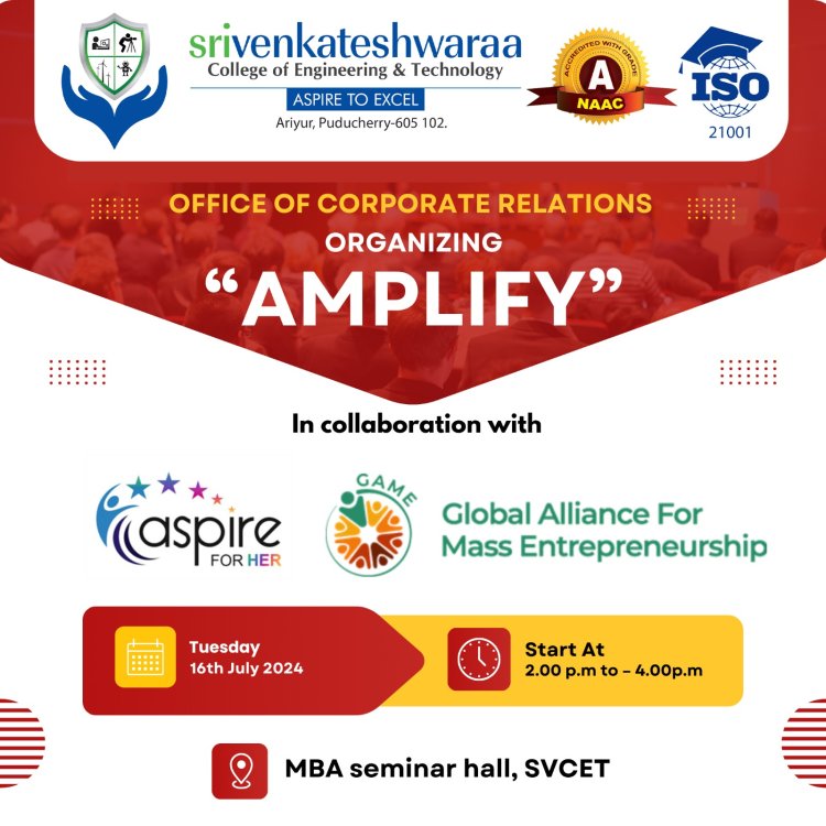 Amplify Program  an Interview Preparedness Programme   for our final year students on 16th July 2024