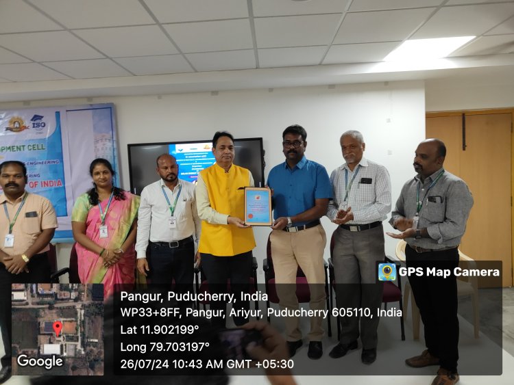 SVCET  R and D in association with  Department of Electrical and Electronics Engineering  and  Dept. of Mechanical Engineering inaugurated Chapter of Solar Energy Society of India  on 26th July 2024