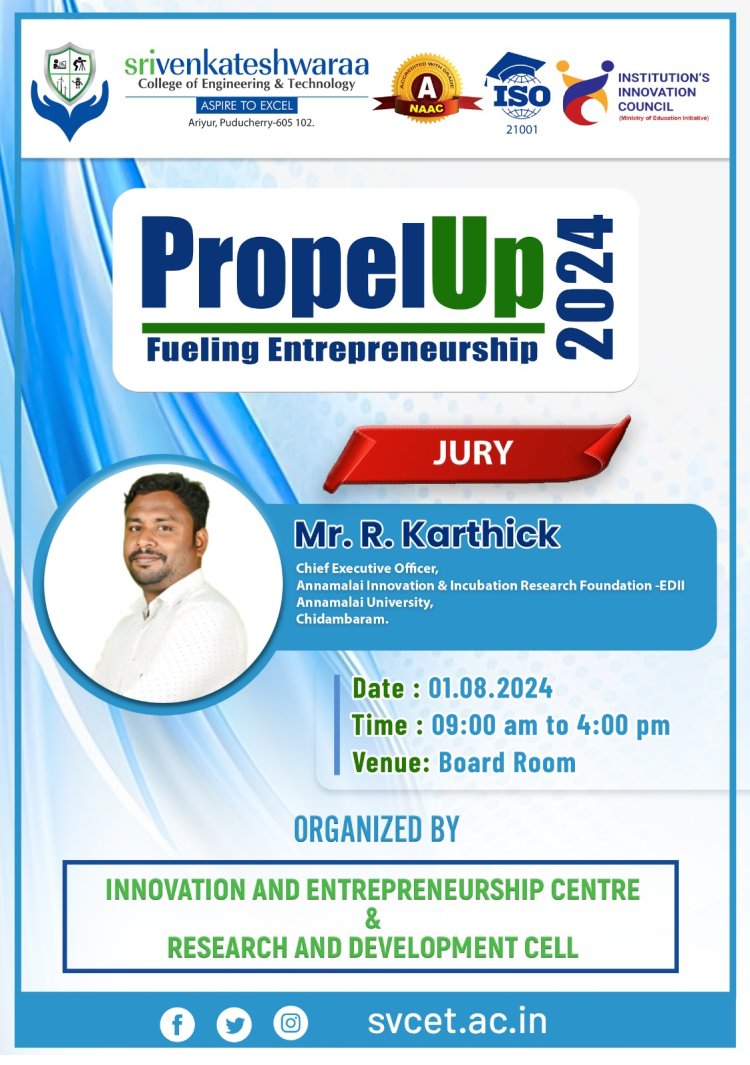 Propelup 2024  Starterpreneur idea pitching  Event 