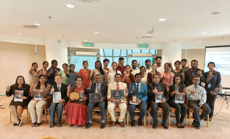 Sri Venkateshwaraa College of Physiotherapy - India and AIMST University - Malaysia Sign MOU to Foster Collaboration in Physiotherapy Education and Research