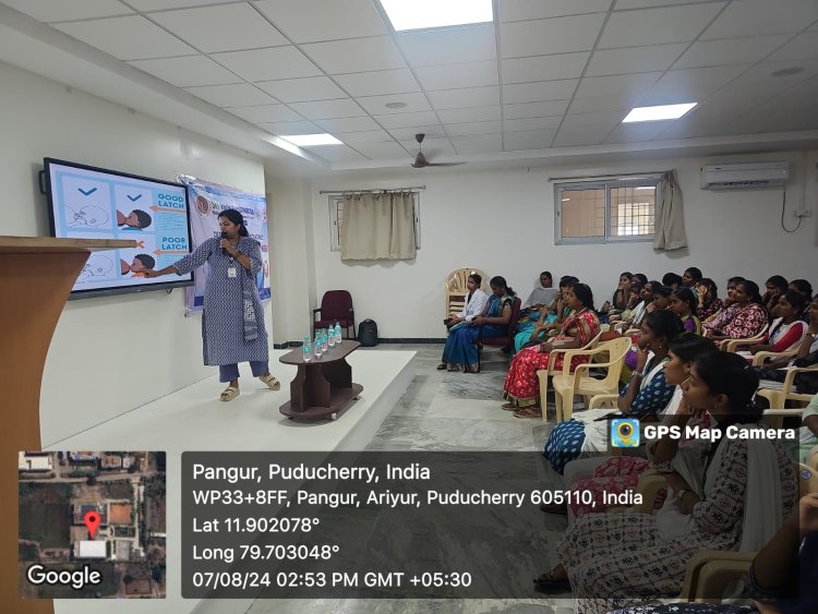 SVCET conducted NOURISH AND THRIVE  Breastfeeding awareness programme through Women Empowerment Cell on 07-08-2024