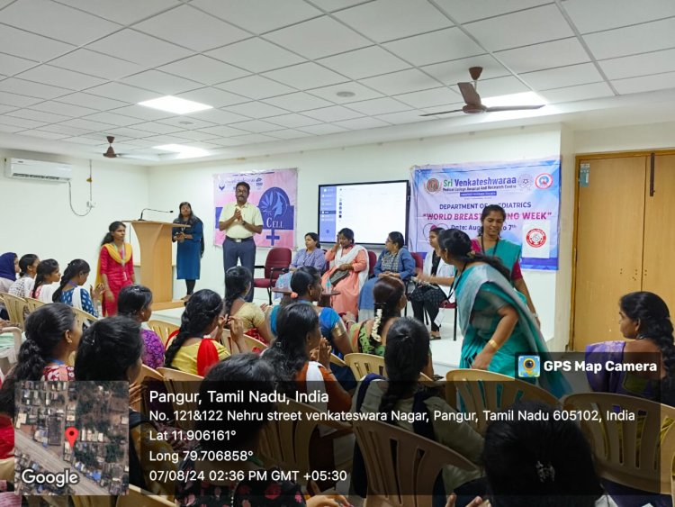 SVCET conducted NOURISH AND THRIVE  Breastfeeding awareness programme through Women Empowerment Cell on 07-08-2024