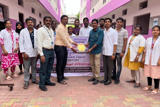 FREE MEDICAL AND PHYSIOTHERAPY CAMP AT VILLUPURAM 