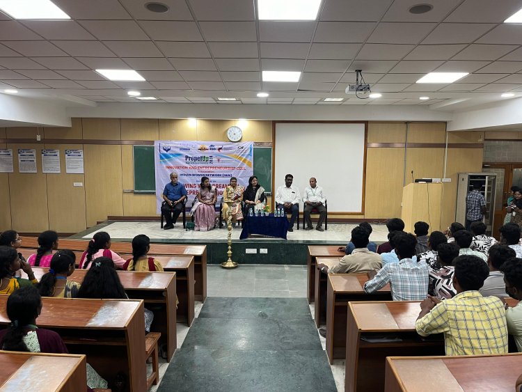 SVCET WITH INDIAN WOMEN NETWORK conducted guest lecture on Entrepreneurship programme on 31-8-2024