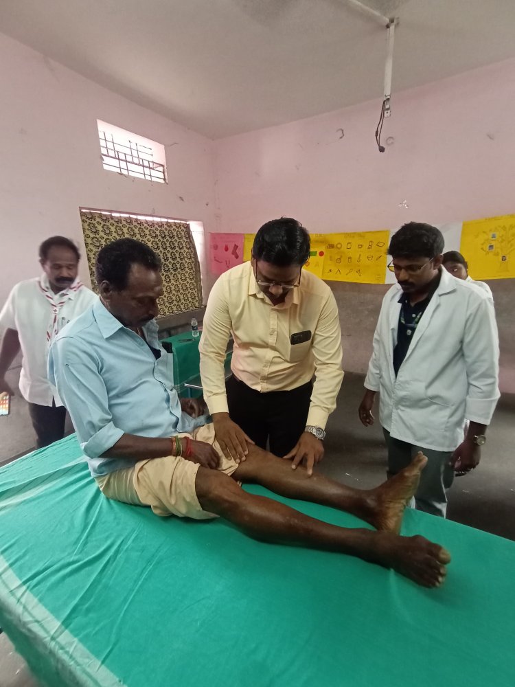 FREE MEDICAL AND PHYSIOTHERAPY CAMP AT VILLUPURAM 