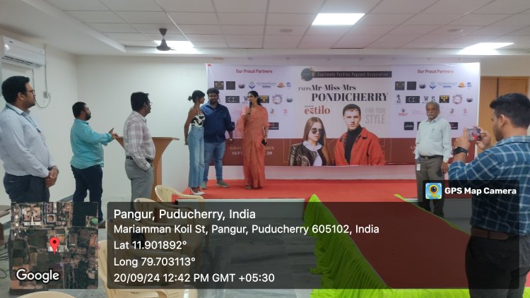 SVCET hosted Mr.Ms. Mrs Pondicherry pageant workshop from 19-9-2024 to 21-9-2024