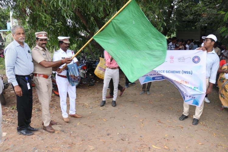 SVCET NSS RALLY ON 28-9-2024 TO PROMOTE CLEANLINESS Swachh Bharat Swasth Bharat PROGRAMME