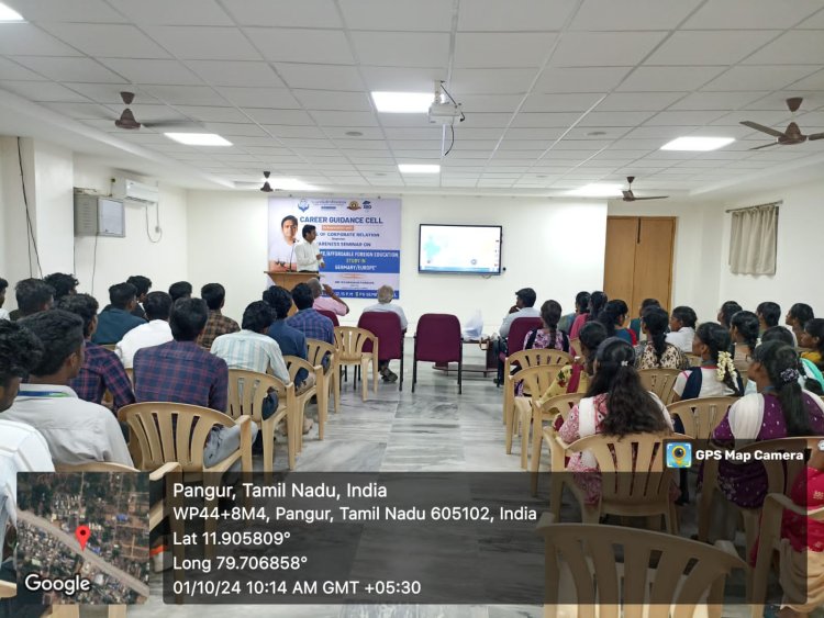 SVCET CAREER GUIDANCE CELL orgnaized  Seminar on FREE AFFORDABLE FOREIGN EDUCATION STUDY IN GERMANY AND EUROPE  on 1-10-2024