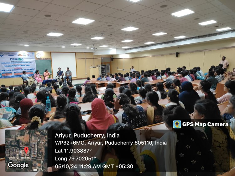 The Innovation and Entrepreneurship Cell of SVCET with Indian Women Network IWN organized a conclave on Innovate and Invest in Yourself on 5th October 2024