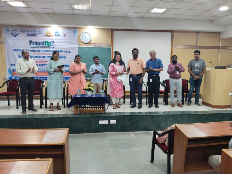 The Innovation and Entrepreneurship Cell of SVCET with Indian Women Network IWN organized a conclave on Innovate and Invest in Yourself on 5th October 2024