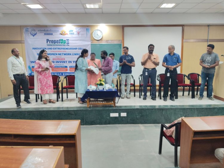 The Innovation and Entrepreneurship Cell of SVCET with Indian Women Network IWN organized a conclave on Innovate and Invest in Yourself on 5th October 2024