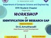 ISTE Student Chapter organized Workshop on Identification of Research Gap on 24th August 2024