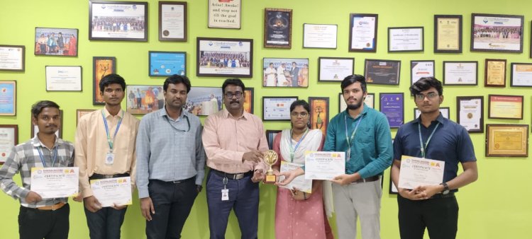 II Year SVCET CSE Students have won II price at Dhanalakshmi College of Engineering in Association with DCE Coders Club and OneYes Infotech solution organized Hackathon 2024 on 09th November 2024