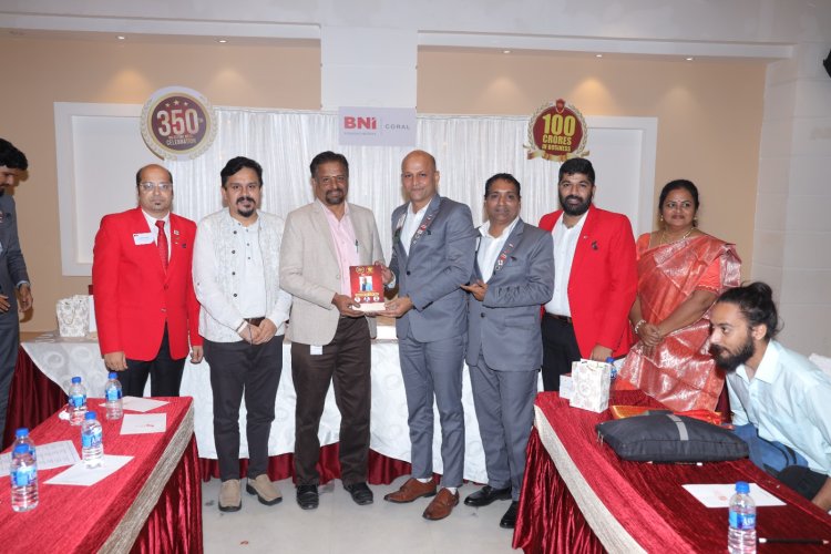 MOTIVATION SESSION GIVEN BY Dr K B Jayarraman to PUDUCHERRY BNI CORAL at their 350 week meeting celebrations on 14th November 2024 at Hotel SUNWAY MANOR