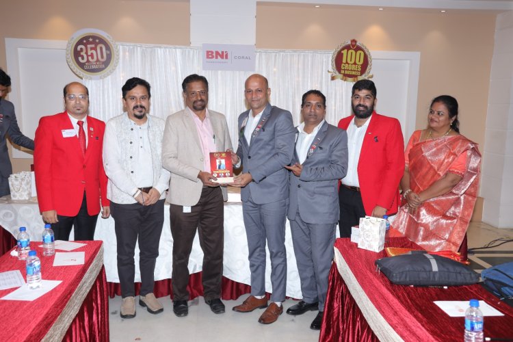 MOTIVATION SESSION GIVEN BY Dr K B Jayarraman to PUDUCHERRY BNI CORAL at their 350 week meeting celebrations on 14th November 2024 at Hotel SUNWAY MANOR