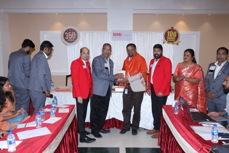 MOTIVATION SESSION GIVEN BY Dr K B Jayarraman to PUDUCHERRY BNI CORAL at their 350 week meeting celebrations on 14th November 2024 at Hotel SUNWAY MANOR