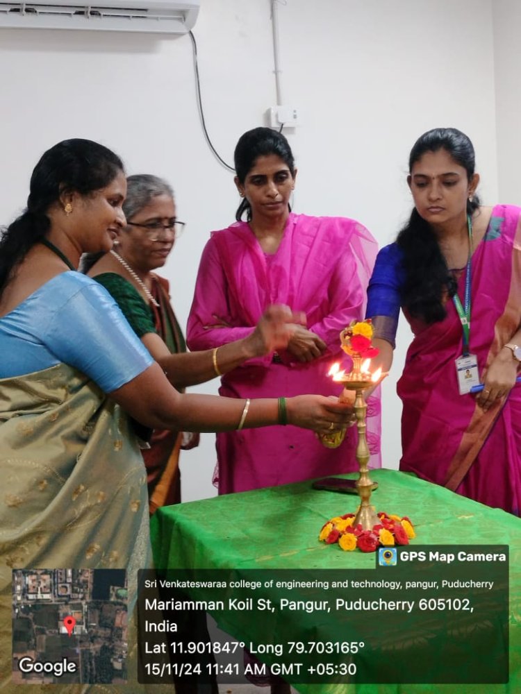 Inaugural ceremony of Professional society Computer Society of India for the Department of CSE on 15th November 2024 at SVCET