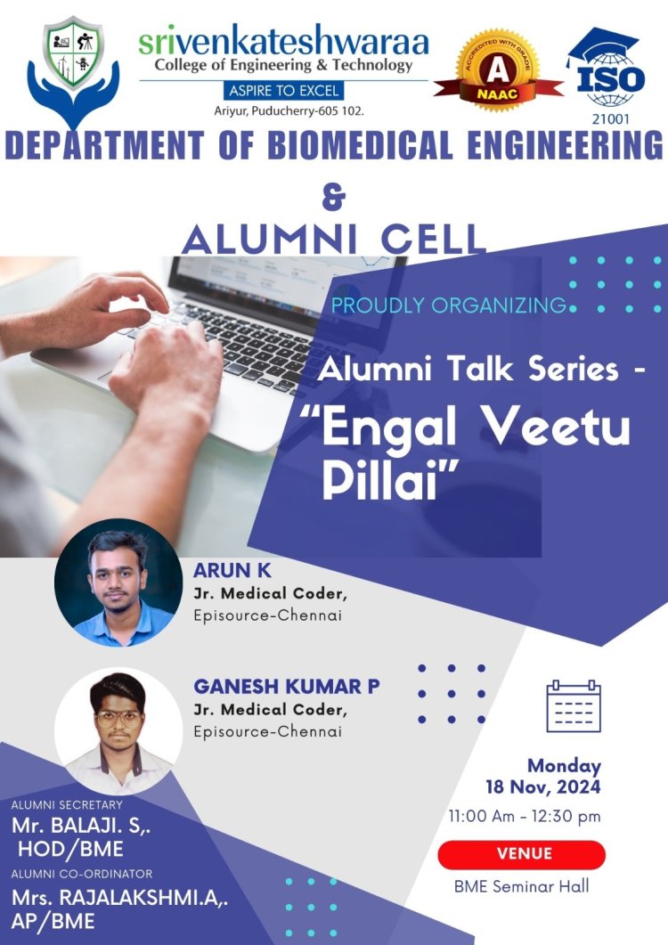 Alumni Talk Series 2024 was arranged by BME Department  on November 18 2024