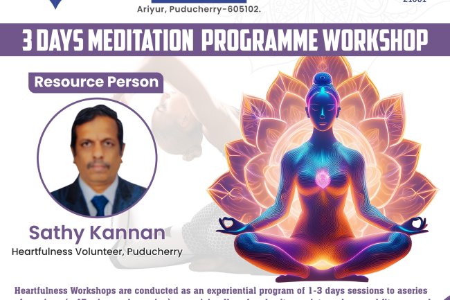SVCET has conducted 3 days Meditation programme on 16 to 18 th December 2024 for the  I year Engineering Students and 3 days meditation programme  on 19 to 21st December 2024 for MBA I year Students