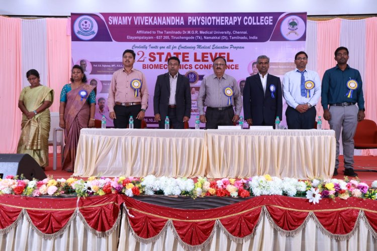 Prof. K. Anand Babu, Principal & Prof. Paulraj Manickavelu, Academic Coordinator of our institution served as Resource Speakers in the 2nd State level conference "Bio-Mech Synergy 2k24" conducted by Swamy Vivekanandha Physiotherapy College, Tiruchengode.