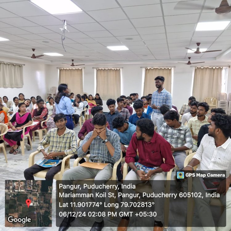 SVCET Department of Management Studies   organized  Professor of Practice  session on Interpersonal Processes and Behavior for the I MBA 2024 TO 26 batch December 6th 2024