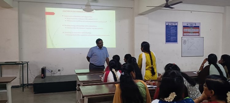 SVCET MBA Department conducted Professor Of Practice Session 