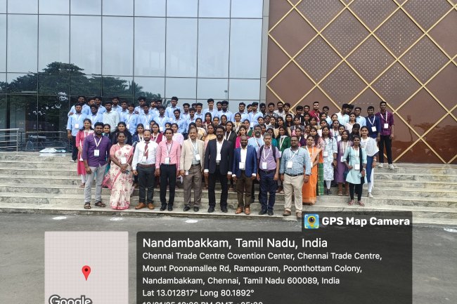 On 10th January 2025 SVCET students have visited the Umagine-TN  A startup Summit organised  at Chennai Trade Centre  Nadamabakkam Tamil nadu