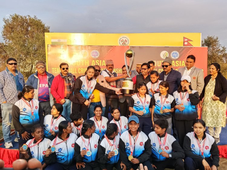 Ms S Uma Maheswari  I year MBA has been selected as a player of India to represent the Indian Womens Tennis Ball cricket team in The south Asian International Tennis Ball Cricket Championship 2024 25 at Pokhara Nepal and our Indian team won the final match and gold medal which held at Nepal.