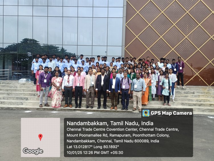 On 10th January 2025 SVCET students have visited the Umagine-TN  A startup Summit organised  at Chennai Trade Centre  Nadamabakkam Tamil nadu