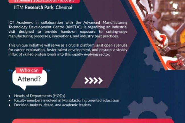 ICT Academy and AMTDC organised industrial visit  for SVCET on 31st Jan 2025