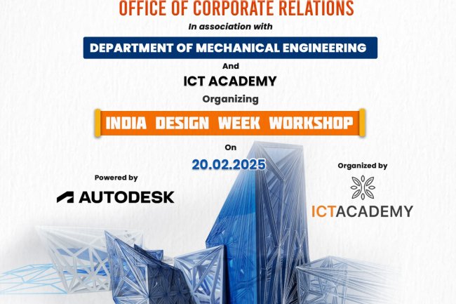 India Design Week Workshop Powered by Autodesk by SVCET Mechanical Dept with ICT Academy