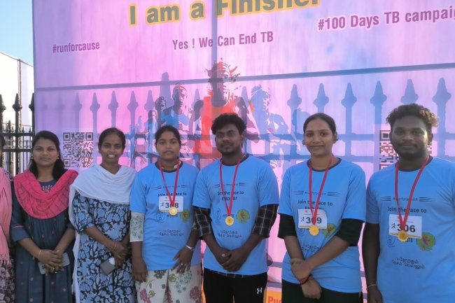 JOIN THE RACE TO END TB!" MARATHON