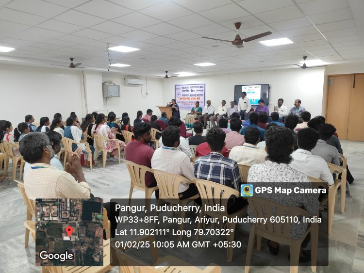 MBA Dept of SVCET Organised a seminar on Career Opportunities in the Insurance Sector