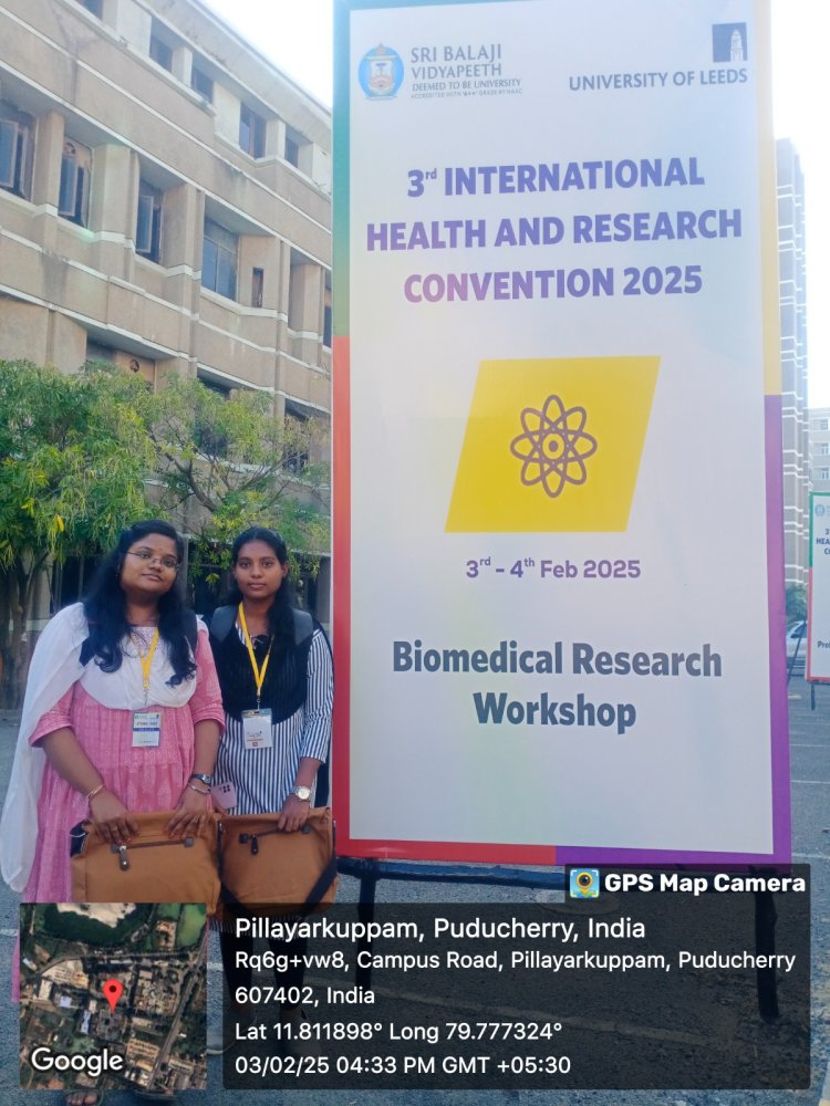 Dept of Biomedical Engineering Students Participated in III International Health and Research Convention IHRC 2025