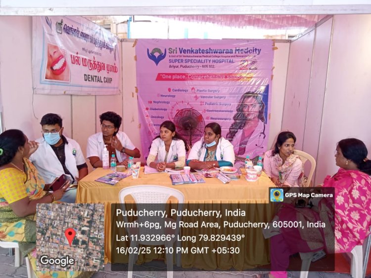 Free dental camp at Petit Seminaire School in Pondicherry 