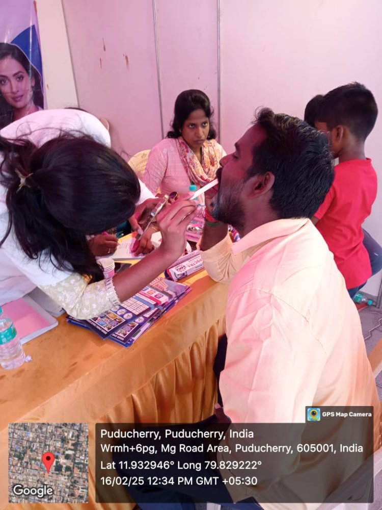 Free dental camp at Petit Seminaire School in Pondicherry 