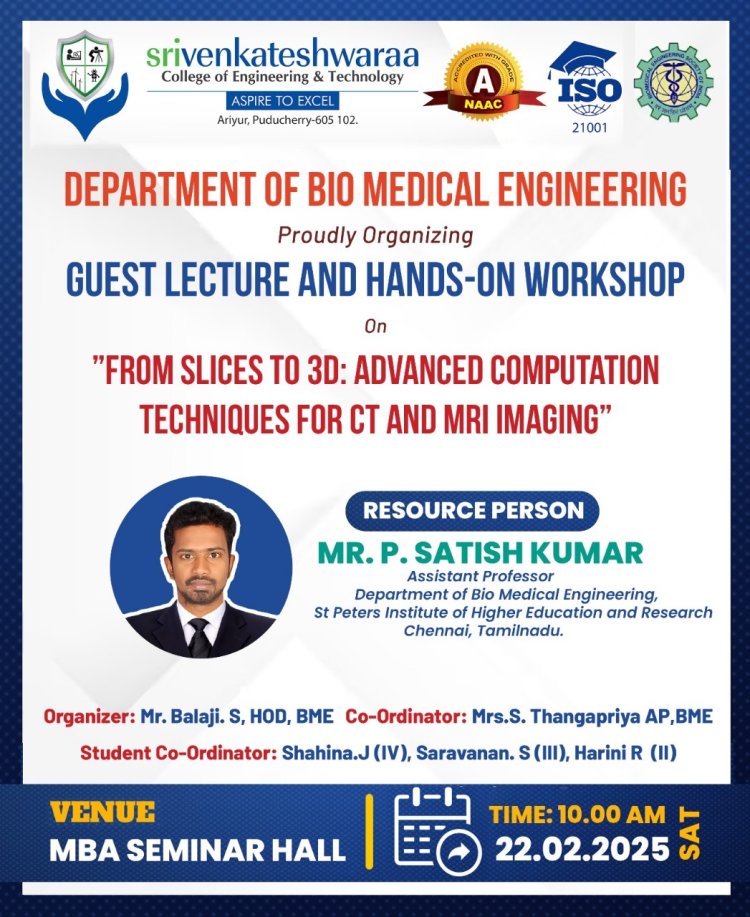 From Slices to 3D: Advanced Computation Techniques for CT and MRI Imaging GUEST LECTURE