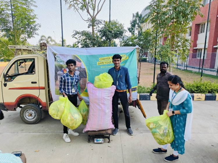 NSS Programme on plastic waste management and recycling Bottles for Change in Association with Bisleri Pvt Ltd