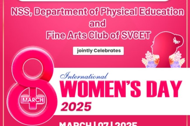 International Womens Day on 7 3 2025 Friday at SVCET