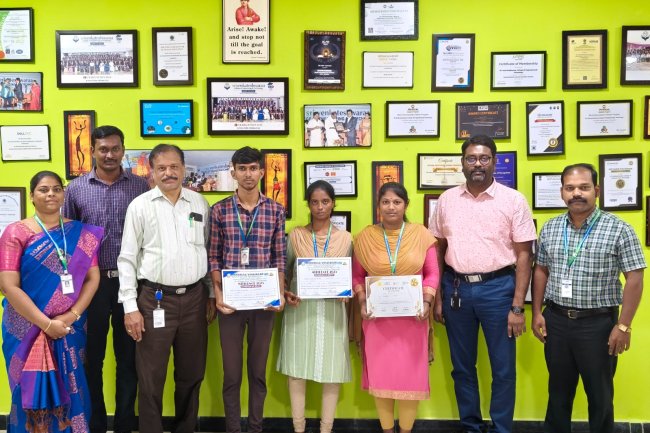 SVCET EEE Students achieved prizes in MITILENCE and National Level Hackathon