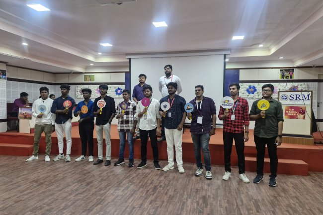 SVCET II YEAR MBA Students have bagged First place and cash prizes from SRM Institute of Science and Technology Kattankulathur